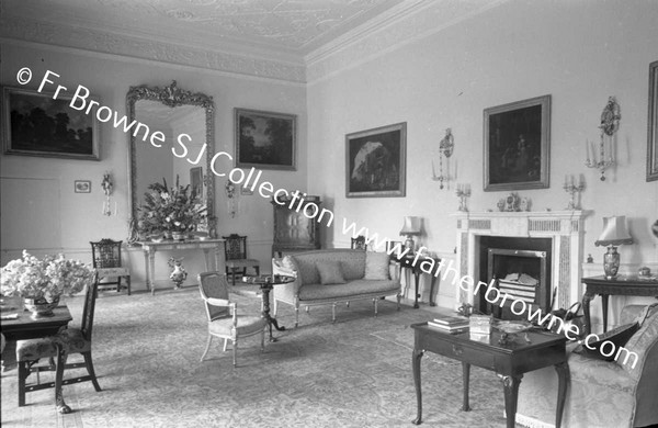 DUNSANY CASTLE DRAWING ROOM FROM NORTH